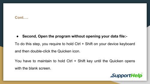 Unable To Open Quicken 2018 After Updating