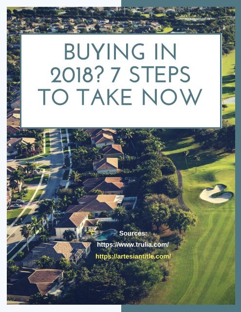 BUYING IN 2018_ 7 STEPS TO TAKE NOW