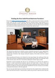 Finding the Best Solid Wood Bedroom Furniture