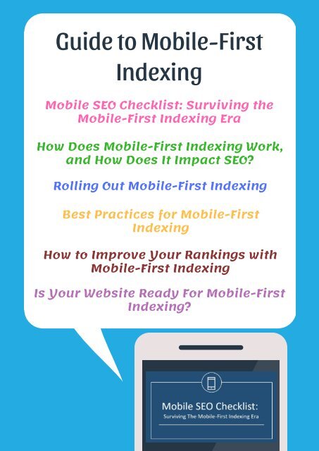 Guide to Mobile-First Indexing