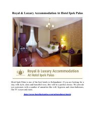 Royal & Luxury Accommodation At Hotel Ipek Palas