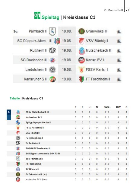 TSV Palmbach Saison 18-19 Heft 1