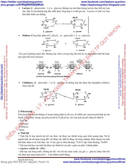 Tài liệu ôn thi HSG môn sinh 10 chuyên sâu (tích hợp kiến thức hóa học)