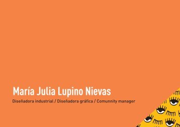 Portfolio M. Julia Lupino Nievas