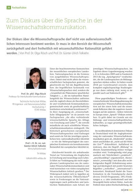 Die Neue Hochschule Heft 4/2018