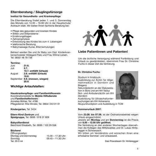 Informationen aus Alberschwende Nr. 6 – Juni 2007 www ...