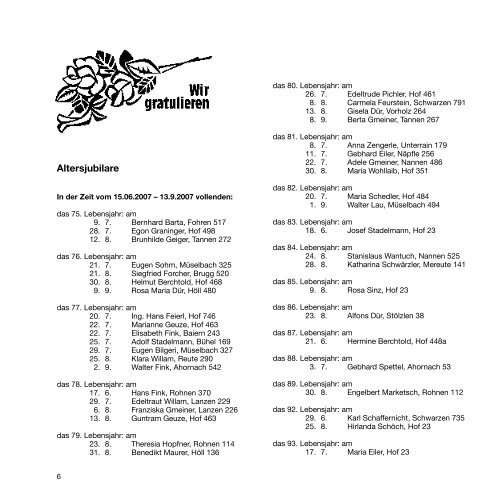 Informationen aus Alberschwende Nr. 6 – Juni 2007 www ...