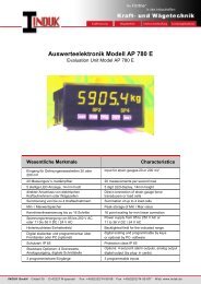 Auswerteelektronik Modell AP 780 E - Induk GmbH