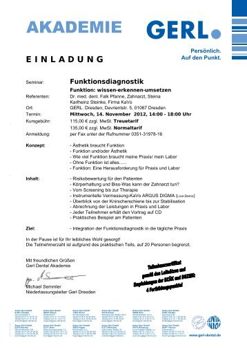 Einladung - Gerl GmbH
