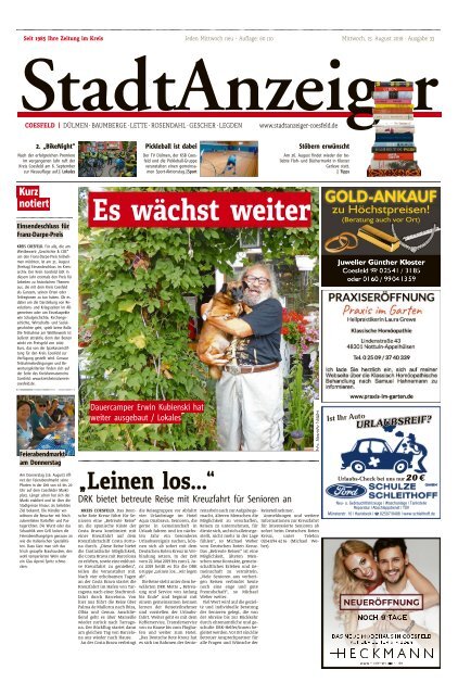 Stadtanzeiger Coesfeld kw 33