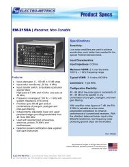 EM-2150A | Receiver, Non-Tunable - Electro-Metrics