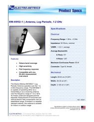 EM-6952-1 | Antenna, Log Periodic, 1-2 GHz - Electro-Metrics
