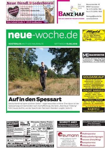 15.08.2018 Neue Woche