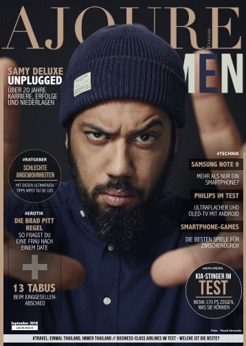 AJOURE´ Men Magazin September 2018