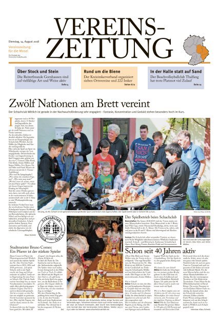 Vereinszeitung für die Mosel - August 2018