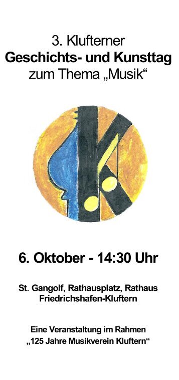 6. Oktober - 14:30 Uhr - Arbeitskreis Heimatgeschichte Kluftern eV