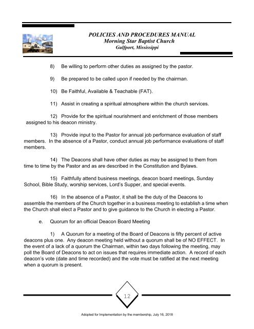 MSBC Policy and Procedures 16July2018