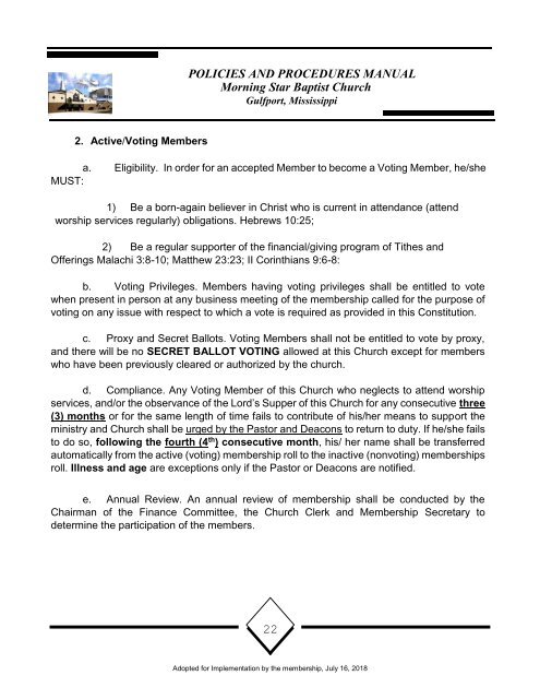 MSBC Policy and Procedures 16July2018