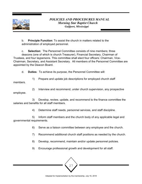 MSBC Policy and Procedures 16July2018