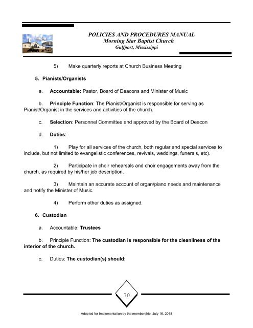 MSBC Policy and Procedures 16July2018