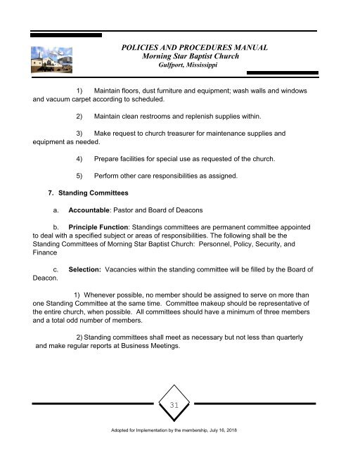 MSBC Policy and Procedures 16July2018