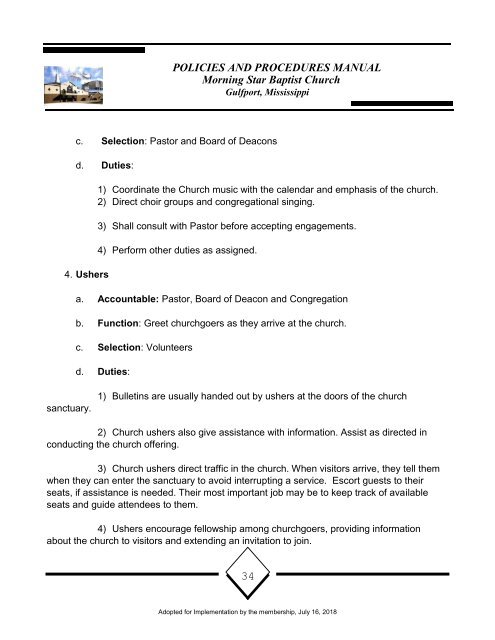 MSBC Policy and Procedures 16July2018