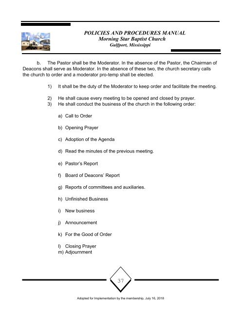 MSBC Policy and Procedures 16July2018