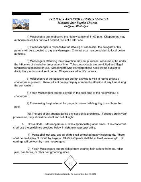 MSBC Policy and Procedures 16July2018