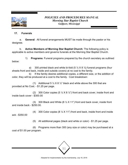 MSBC Policy and Procedures 16July2018