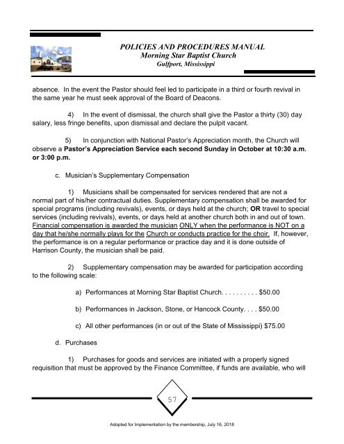 MSBC Policy and Procedures 16July2018