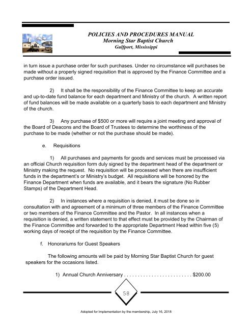 MSBC Policy and Procedures 16July2018