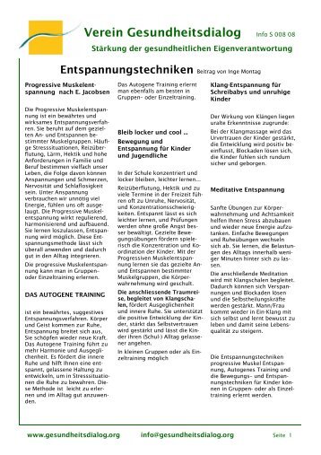 Verein Gesundheitsdialog Info S 008 08  - Gesundheitsdialog e. V.