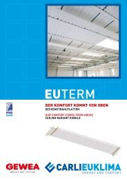 Deckenstrahlplatten EUTERM - gewea