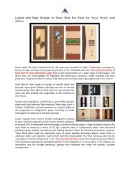 Latest and New Design of Door Skin for Door for Your Home and Office