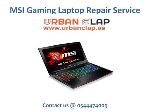 MSI Gaming Laptop Service