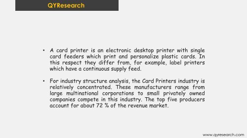 Global Card Printers market will reach 820 million US$ by the end of 2025