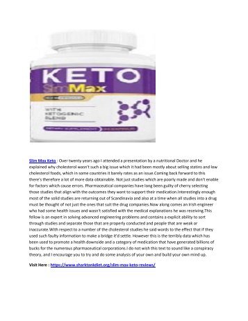 Slim Max Keto - Helps To regulate Your Blood Sugar Without Any Hassle