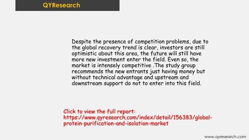 Global Protein Purification and Isolation market is expected to reach 7419.87 million USD by the end of 2022