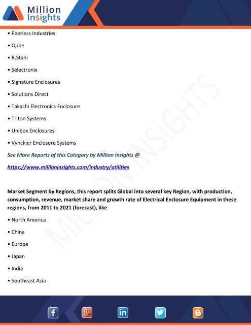 Electrical Enclosure Equipment Market Share, Economic Trends &amp; Growth Forecasts to 2021