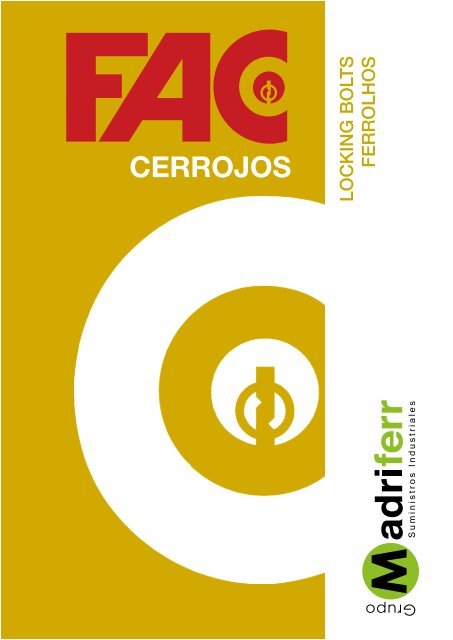 Cerrojo 307-R// 80 Izquierdo Dorado Fac 01159