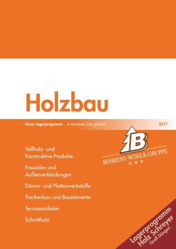 Behrens-Wöhlk-Gruppe Holzbau 2017