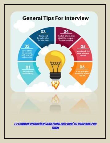 General Interview Questions and Tips