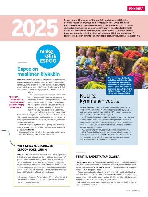 ESPOOLEHTI 3/2018