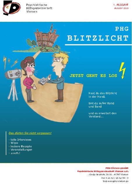 Blitzlicht 1. Ausgabe August 2018