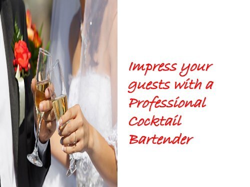 Wedding Mobile Bar- We Make Your Special Day Memorable