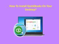 How To Install QuickBooks On Your Desktop?