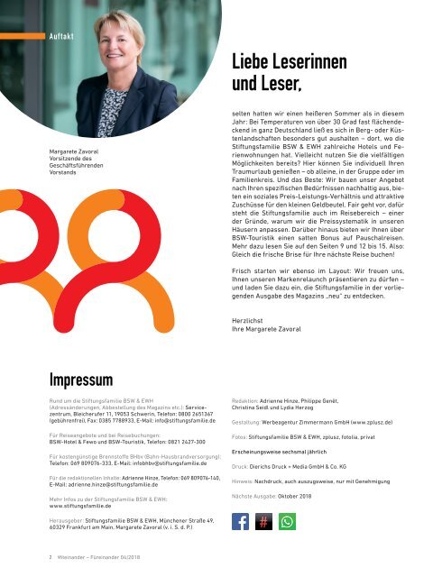 Stiftungsfamilie - Ausgabe 04/2018