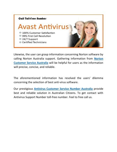 Dial Toll-Free Number | Avast Antivirus Support Phone Number Australia