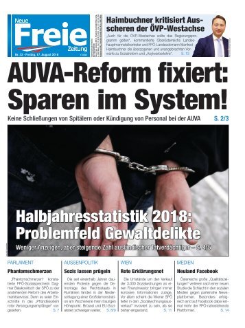 AUVA-Reform fixiert: Sparen im System!