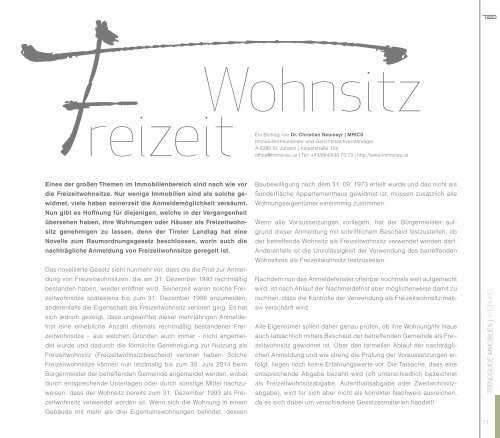 Trendguide Immobilien Herbst Winter KB 2011/12